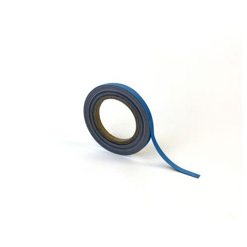 Magnetická páska na regály Manutan Expert, 10 m, modrá, šířka 10 mm