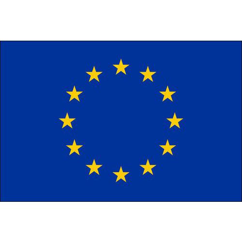 Malá státní vlajka, s očkem pro zavěšení, 16 x 11 cm, Evropská unie