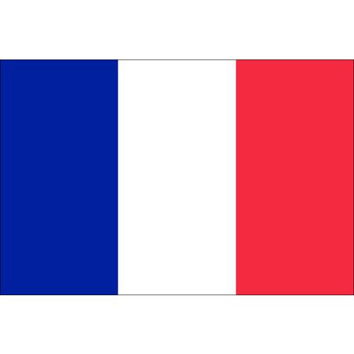 Malá státní vlajka, s očkem pro zavěšení, 16 x 11 cm, Francie