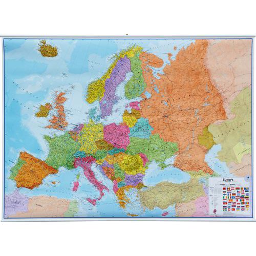 Politická mapa Evropy, 140 x 100 cm