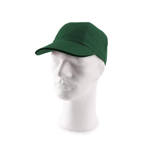 Kšiltová čepice s kovovým zapínáním, zelená