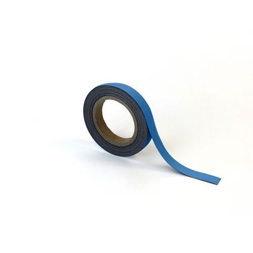 Magnetická páska na regály Manutan Expert, 10 m, modrá, šířka 20 mm