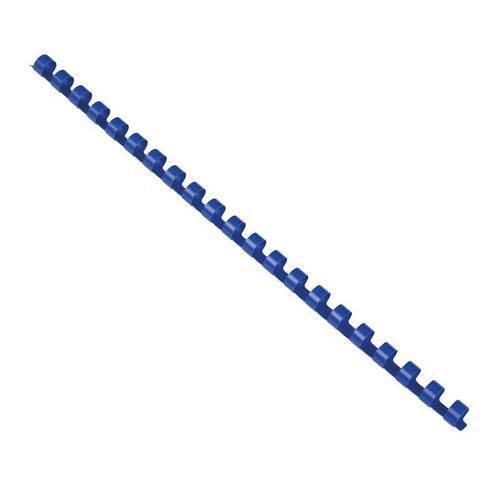 Plastový hřbet pro kroužkovou vazbu, modrý, 65 listů
