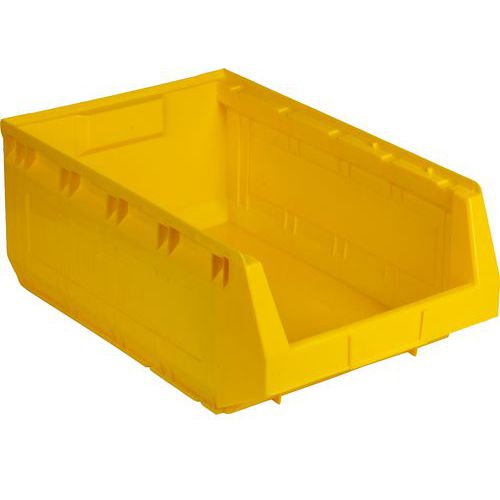 Plastový box Manutan Expert 19 x 30,3 x 48,5 cm, žlutý