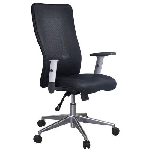 Kancelářská židle Manutan Expert Penelope Top Alu, černá