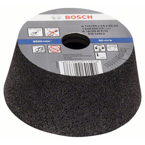 Bosch - Brusný hrnec, kónický - kov/litina 90 mm, 110 mm, 55 mm, 16