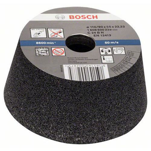 Bosch - Brusný hrnec, kónický - kámen/beton 90 mm, 110 mm, 55 mm, 24