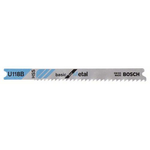 Bosch - Pilový plátek do kmitací pily U 118 B Basic for Metal, 3ks x 10 BAL