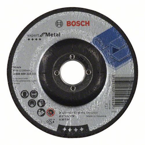 Bosch - Hrubovací kotouč profilovaný Expert for Metal A 30 T BF, 125 mm, 6,0 mm, 10 BAL