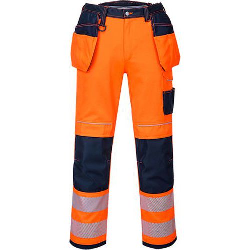 Reflexní kalhoty PW3 Holster Hi-Vis, modré/oranžové, vel. 64