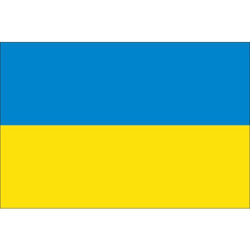 Státní vlajka, se záložkou, 90 x 60 cm, Ukrajina